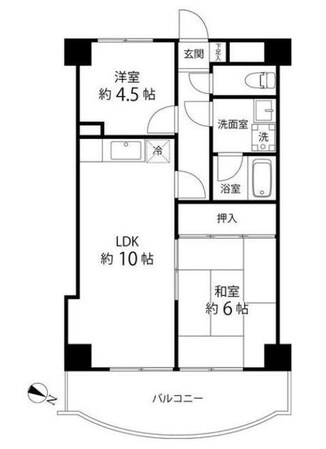 クオーレプロバンス篠崎の物件間取画像